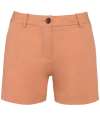 NS739 Native Spirit Ladies Chino Shorts Peach colour image